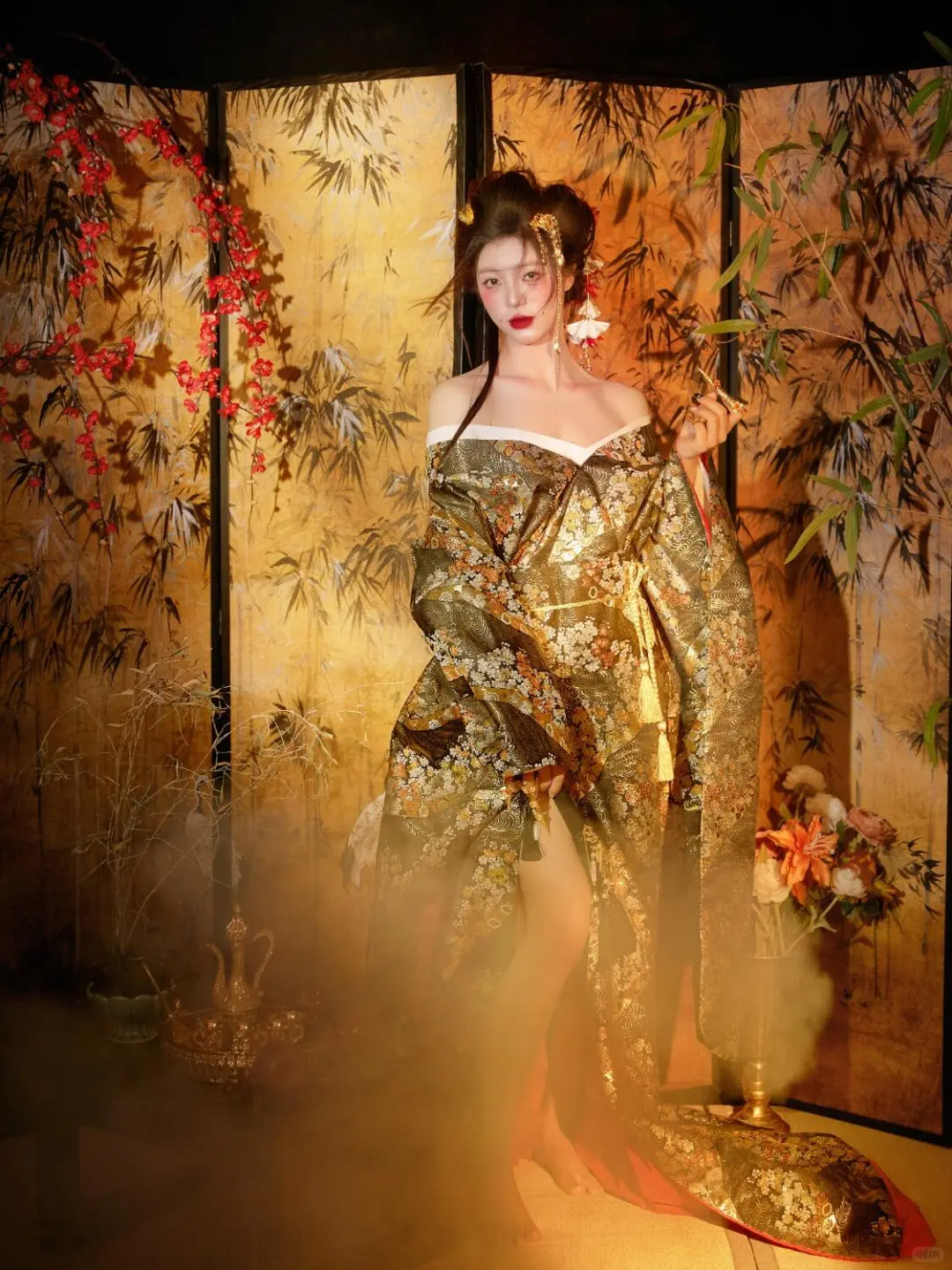 👘 风情万种 妖艳花魁，媚而不妖✨