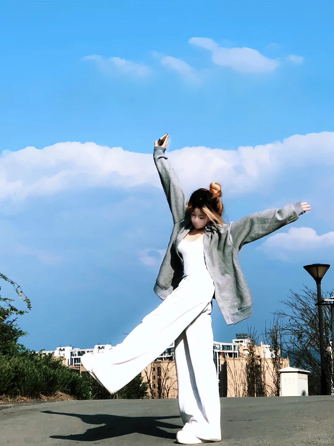 156小个子女大学生慵懒风穿搭！📷