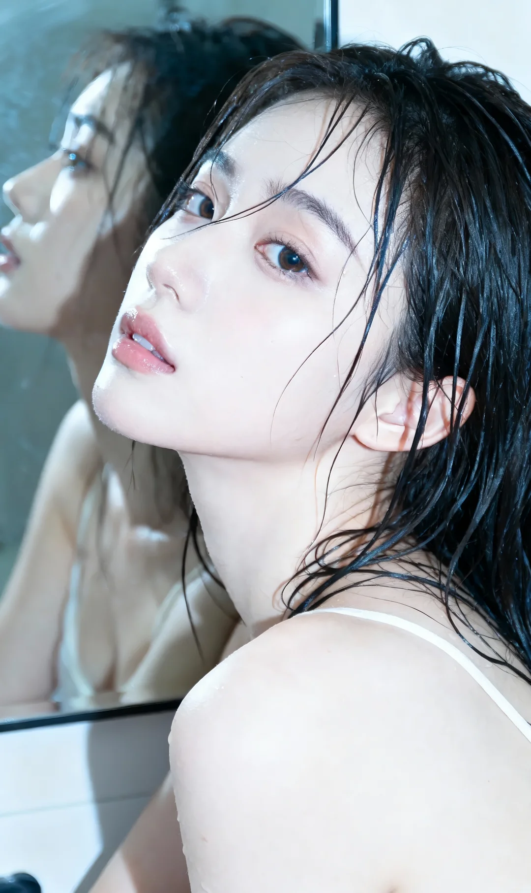 在水汽与光影间，解锁氛围感美人的极致表达