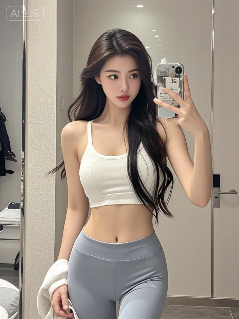 健身女孩的活力瞬间，太有活力了！