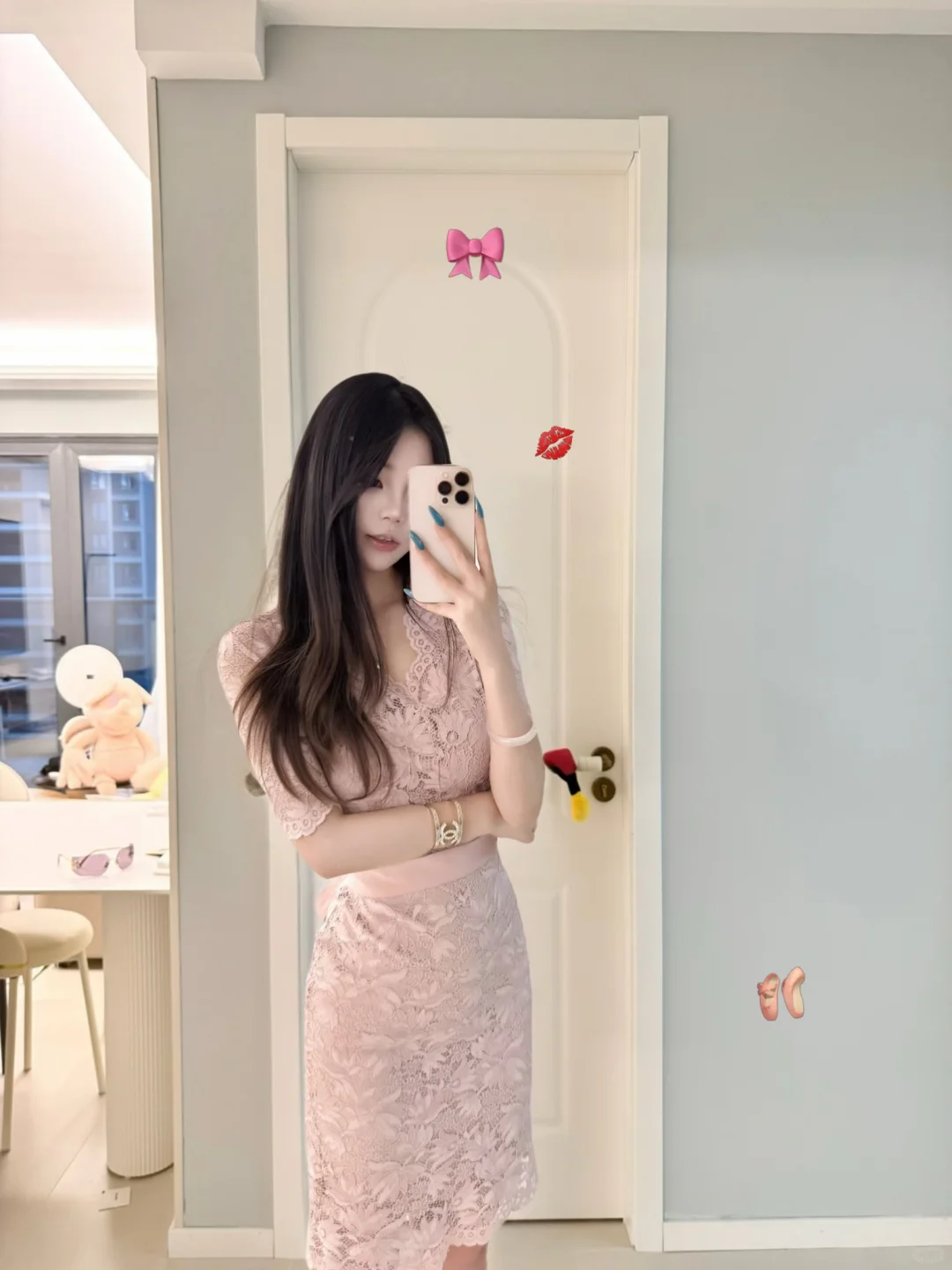 柔粉蕾絲🩰🎀韵味这一块/.