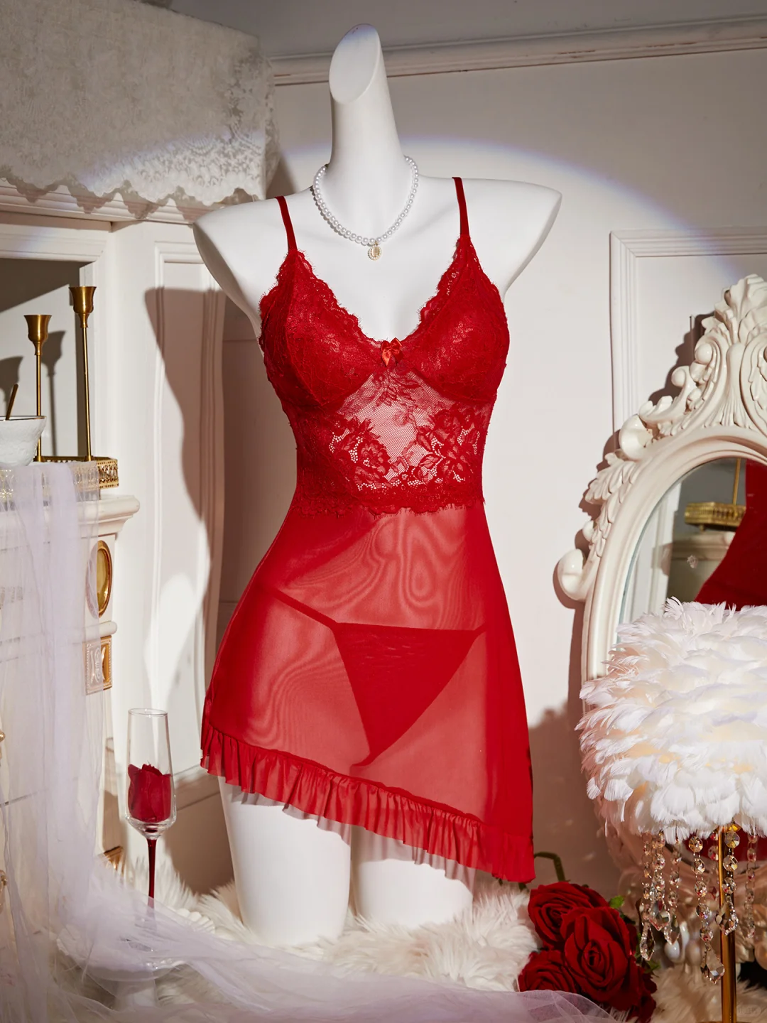 红裙可真是风情万种啊🔥