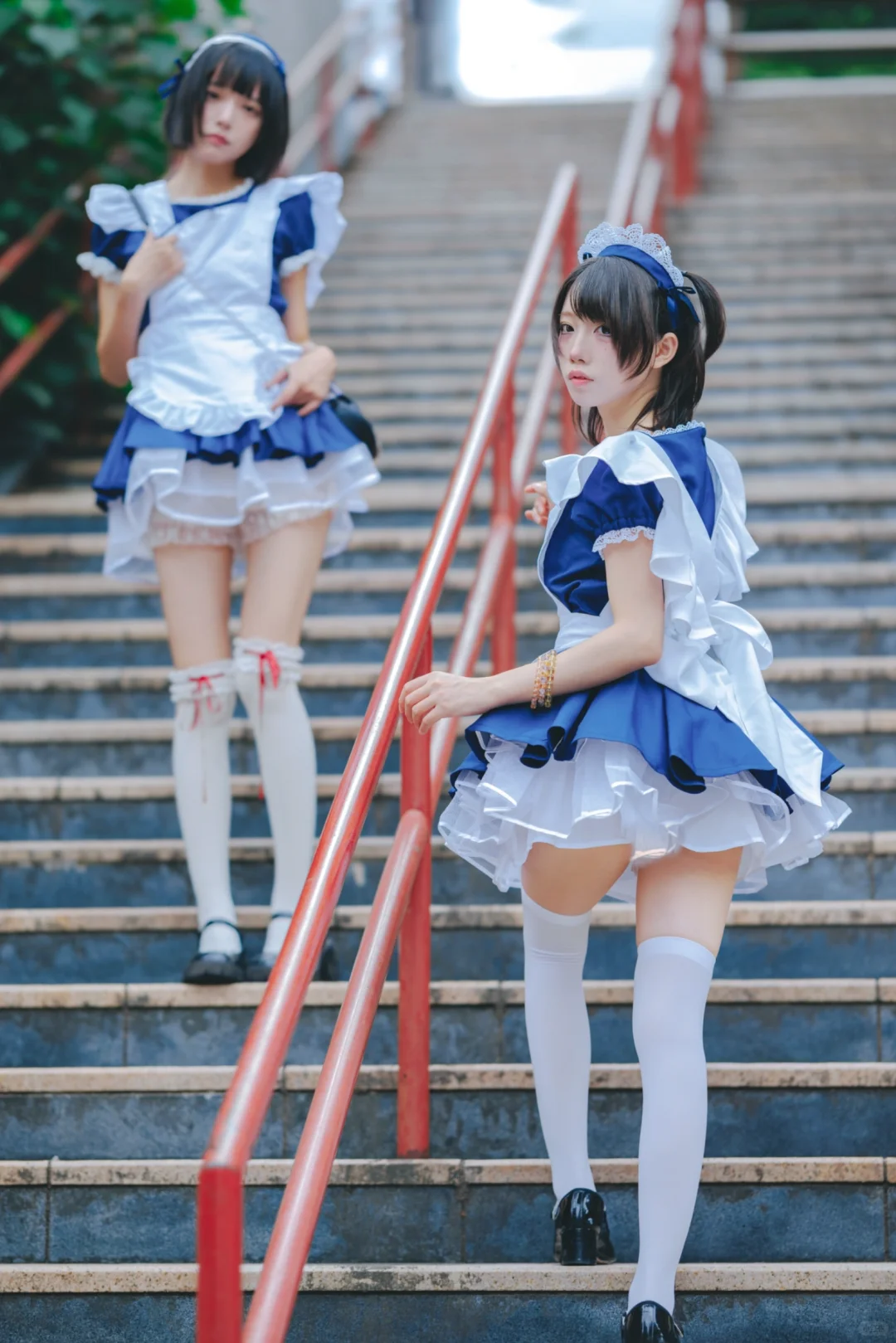 室外人像|在东京拍到了可爱的双子女仆！！