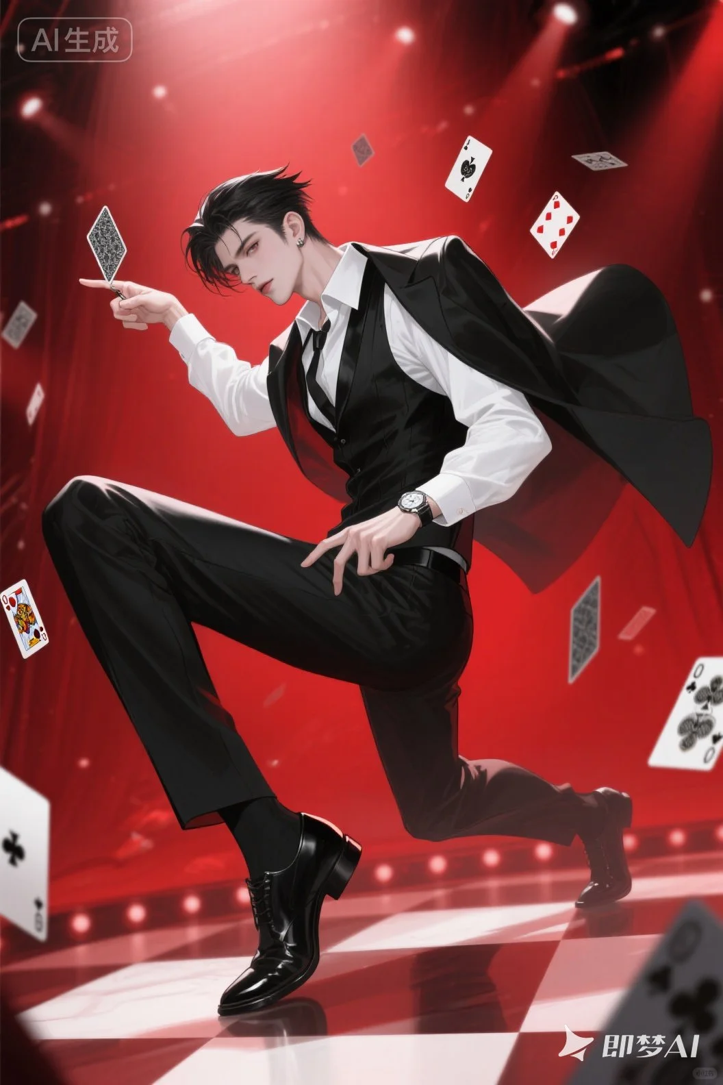 即梦分享【3.0】西装/帅哥/游戏/扑克牌