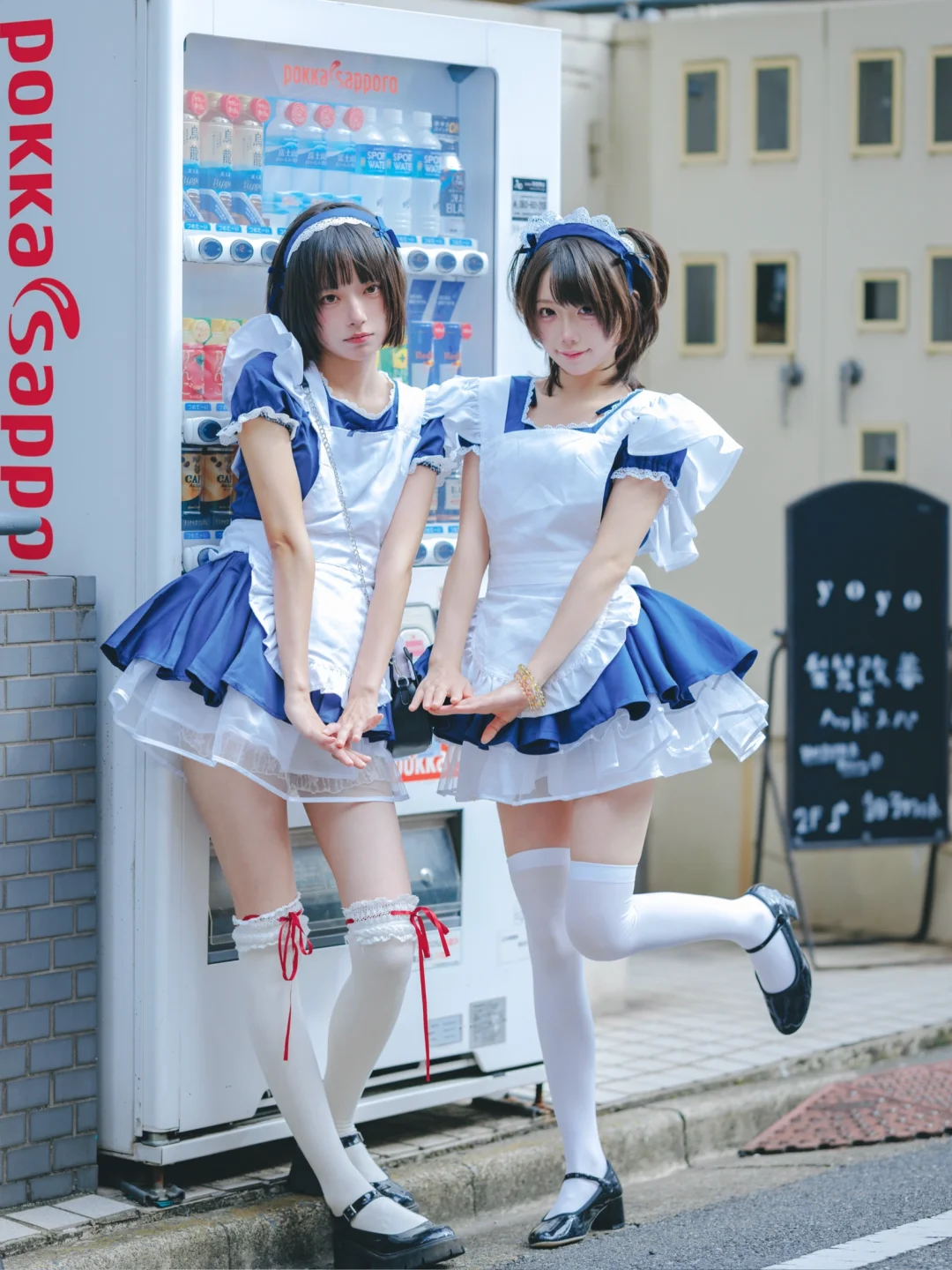 室外人像|在东京拍到了可爱的双子女仆！！