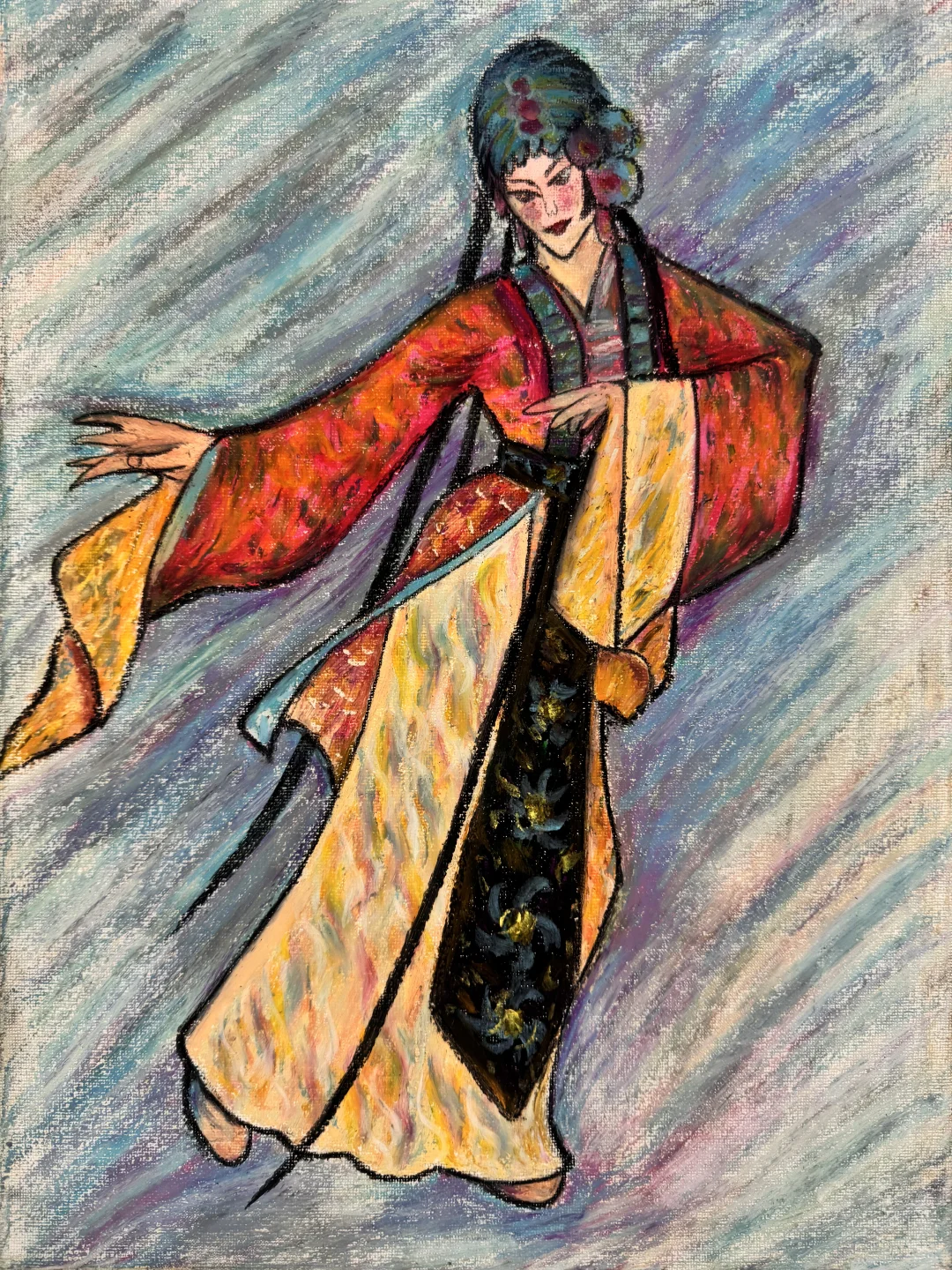 《戏曲美人1》红黄色调直接戳中我的国风DNA！