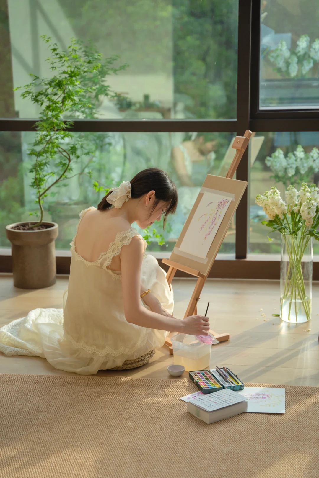 女孩子也太美好了叭 治愈的画面🦢