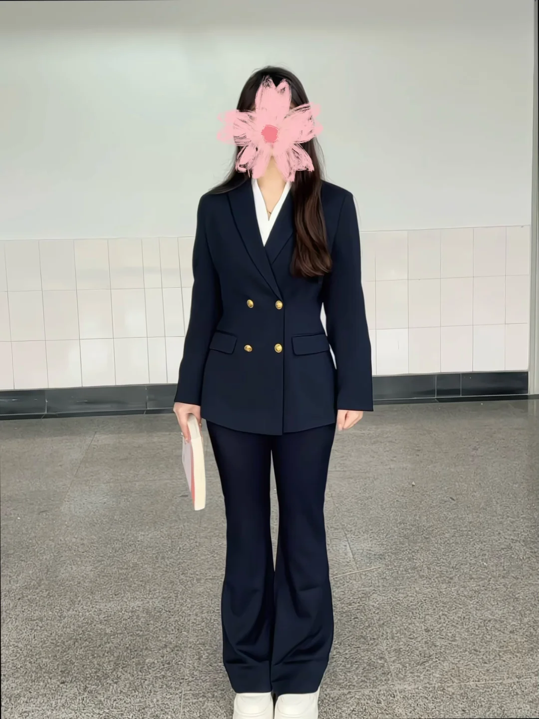 166/115 微胖女大学生平价西装套装分享