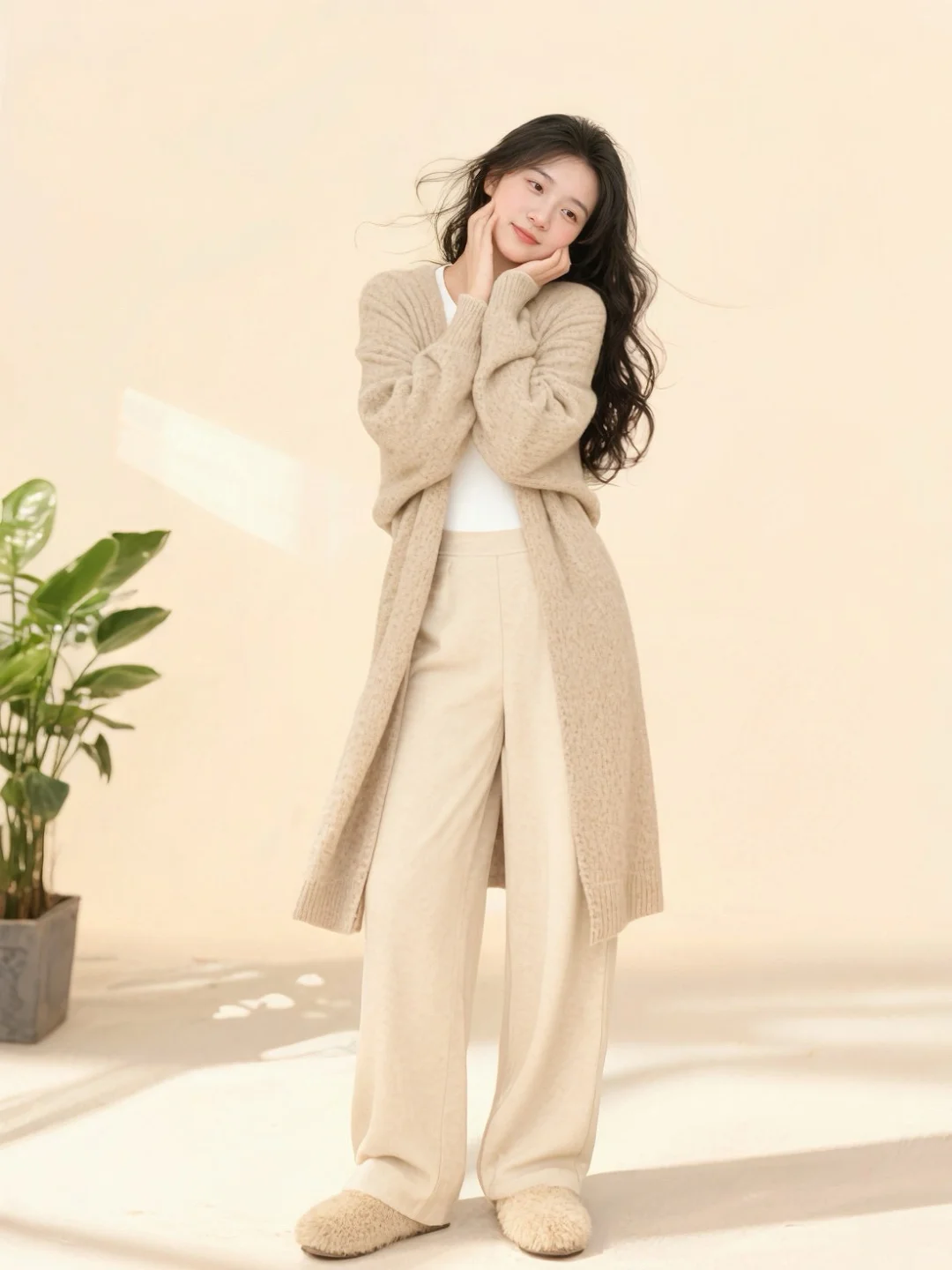 周末宅家氛围感穿搭，把松弛感焊在身上