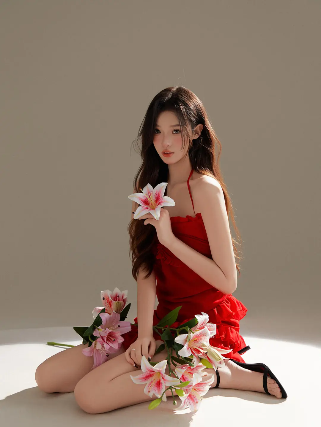 红裙湿发丨超绝姐感纯欲风写真丨成都写真