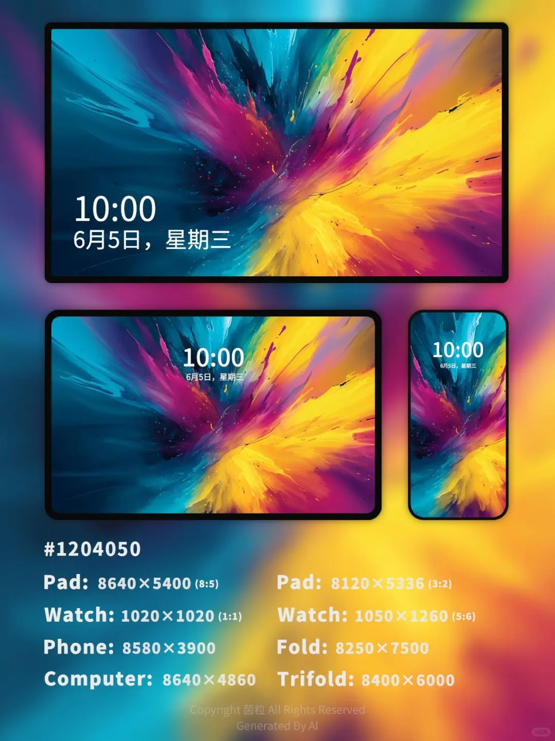 高清壁纸 | 彩墨幻梦 1204050