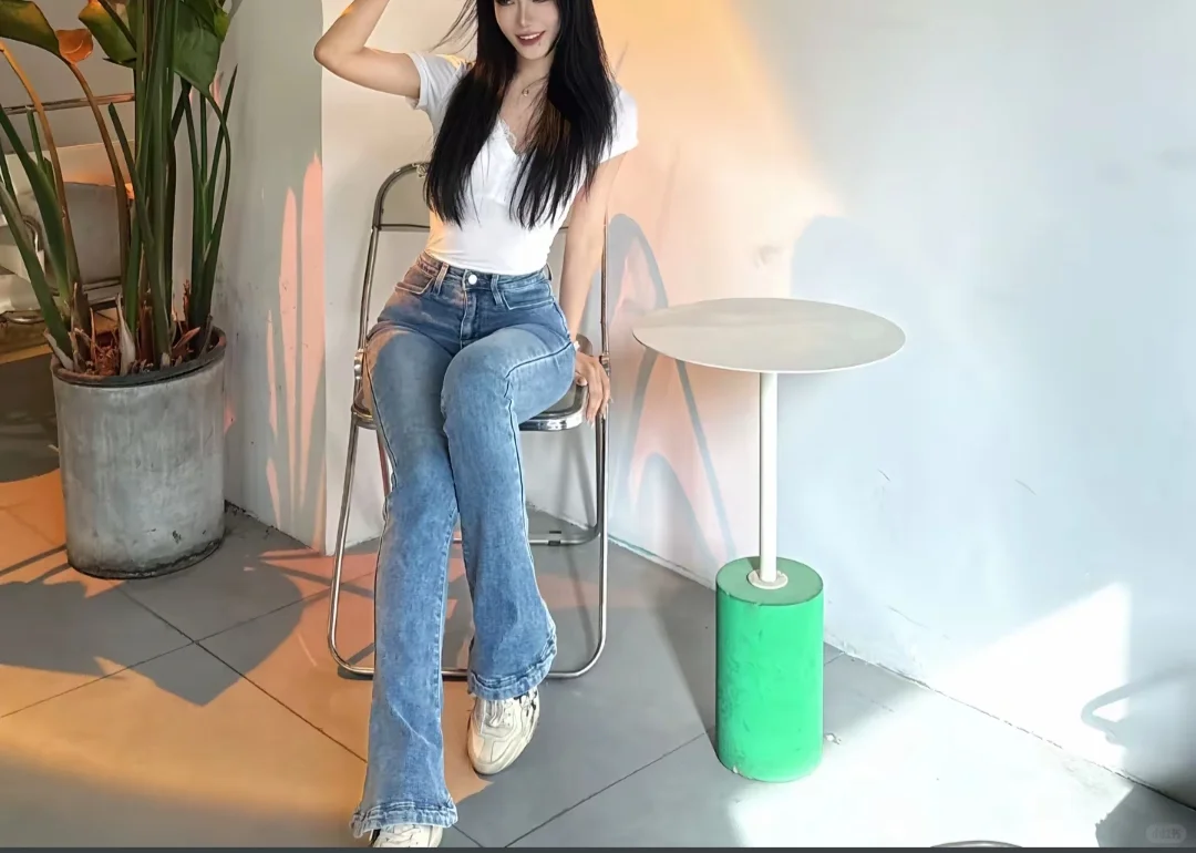 人妻感的牛仔裤