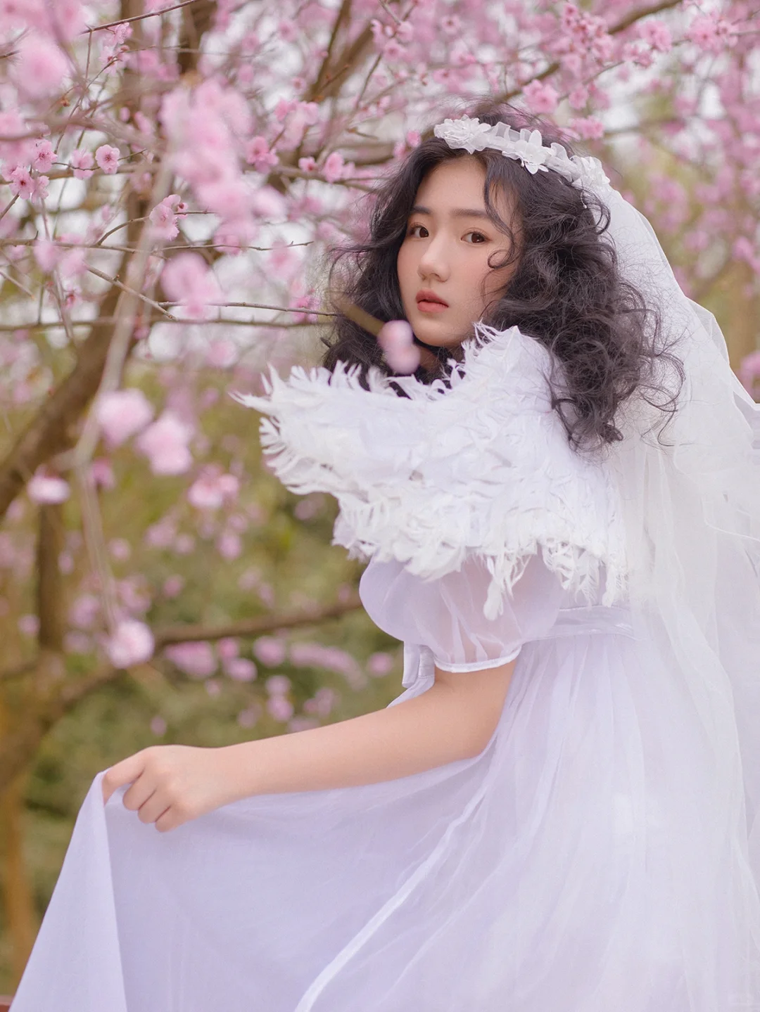 重庆户外少女写真|宝藏桃花天使写真