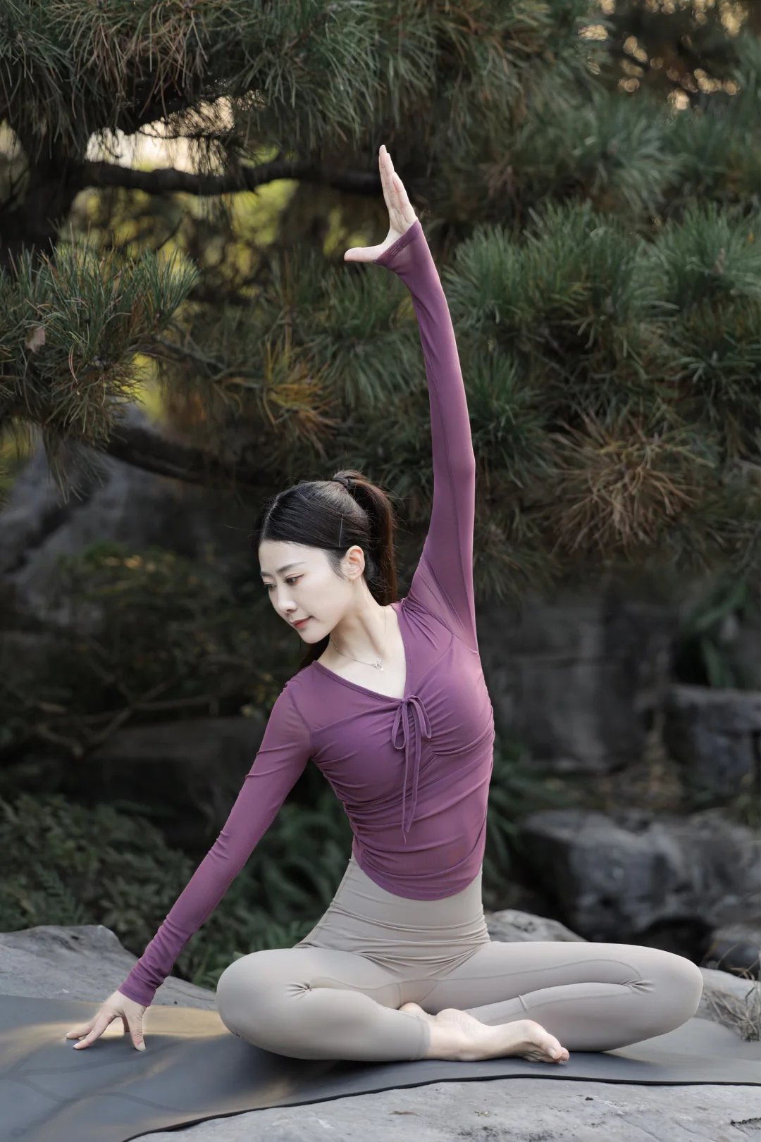 🍇“温柔紫调”瑜伽穿搭