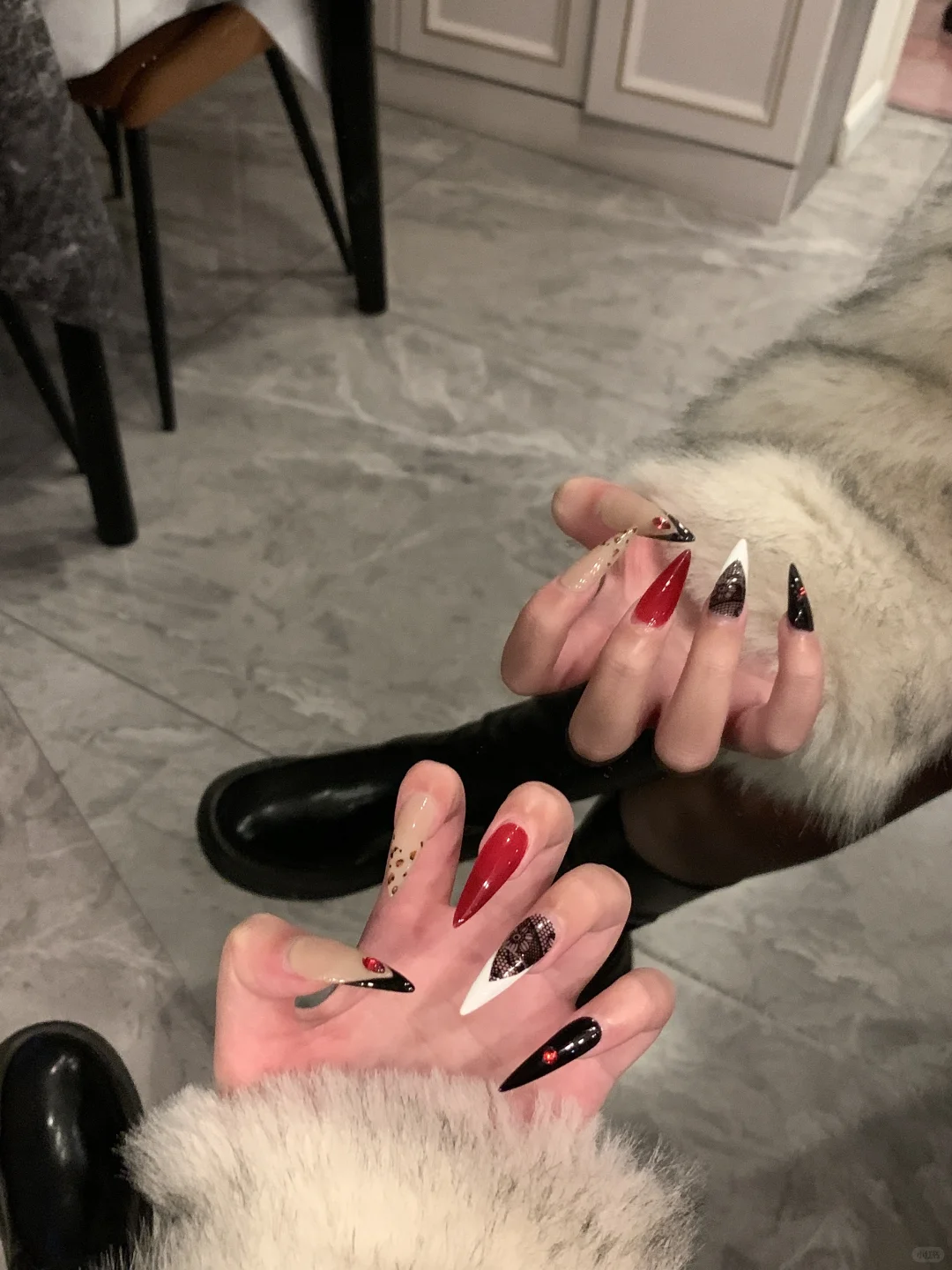 魅惑小妈风美甲pdd