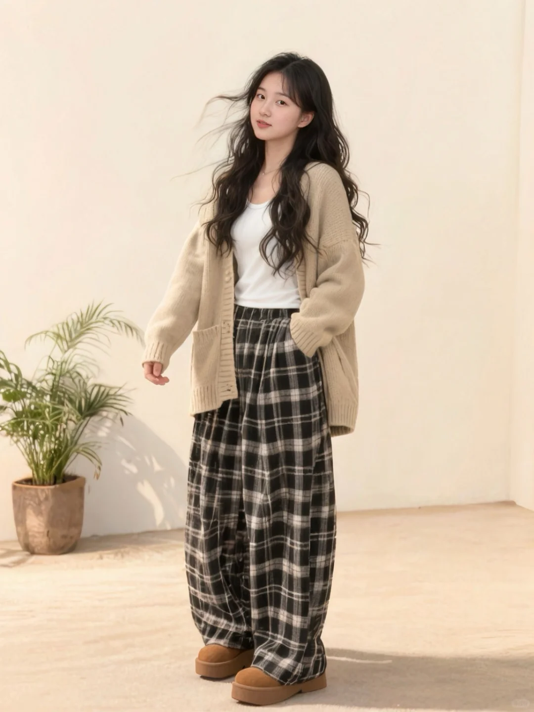 周末宅家氛围感穿搭，把松弛感焊在身上