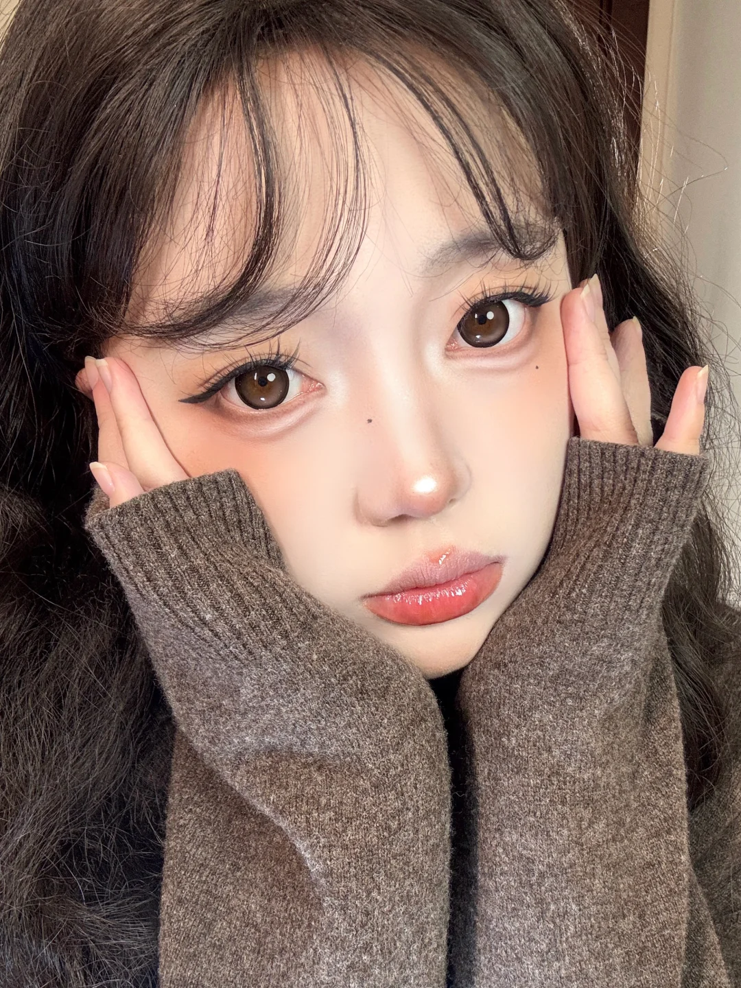 秋冬纯欲妆容🧸粉棕狗狗眼上大分！