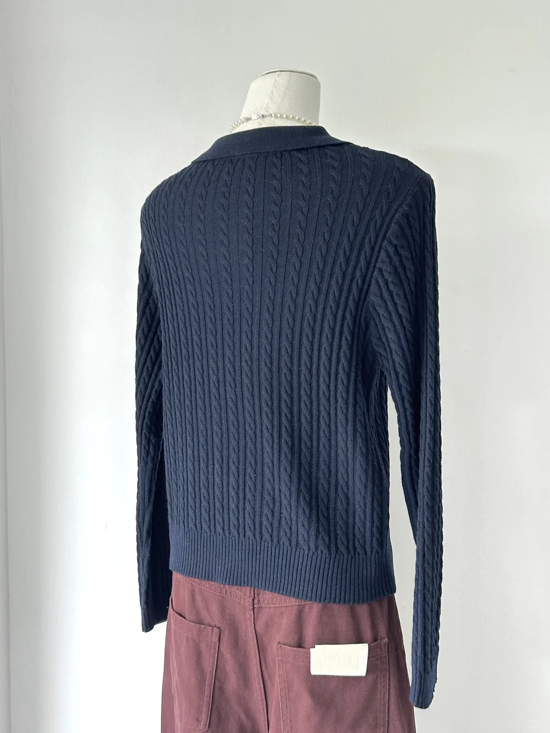 秋冬新款翻领立体麻花针织衫女宽松显瘦百搭