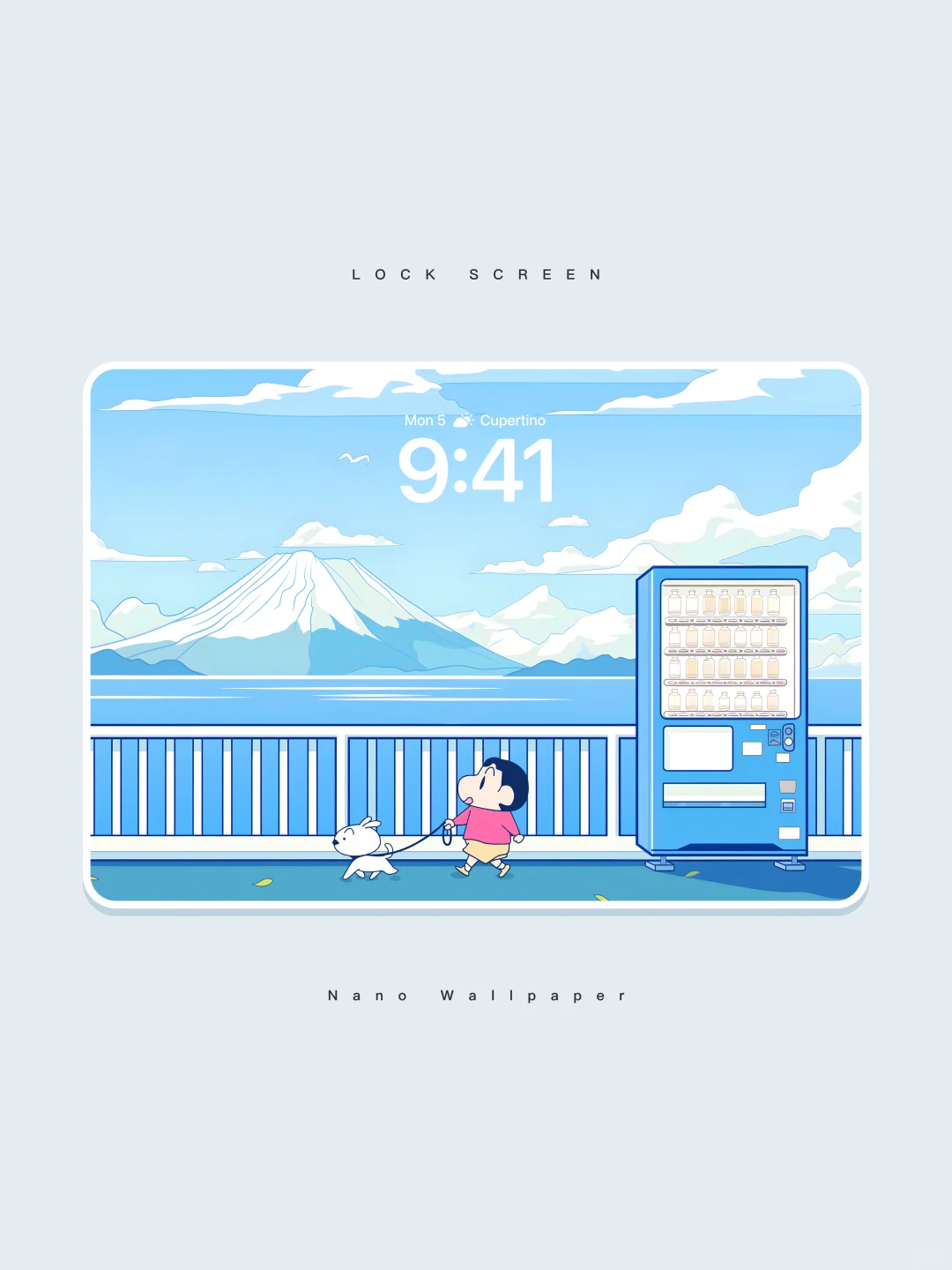 蜡笔小新平板壁纸丨悠闲时光