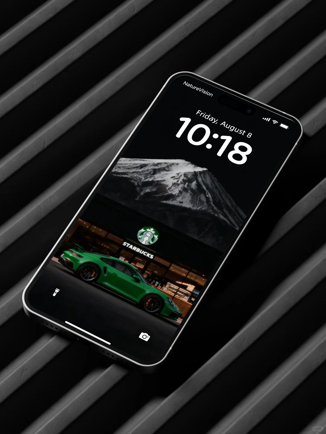 富士山×星巴克×保时捷的格调丨4K氛围感壁纸