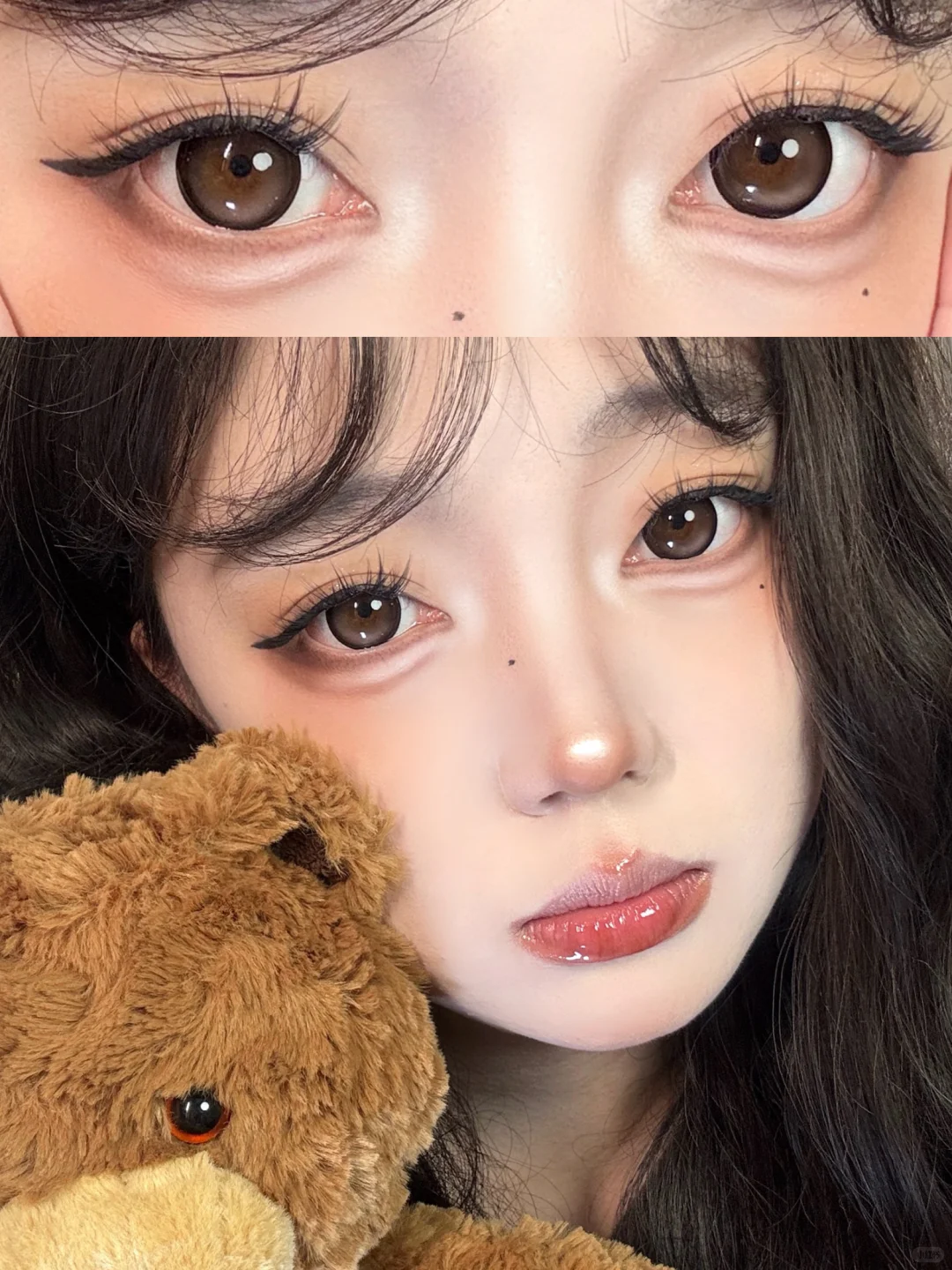 秋冬纯欲妆容🧸粉棕狗狗眼上大分！