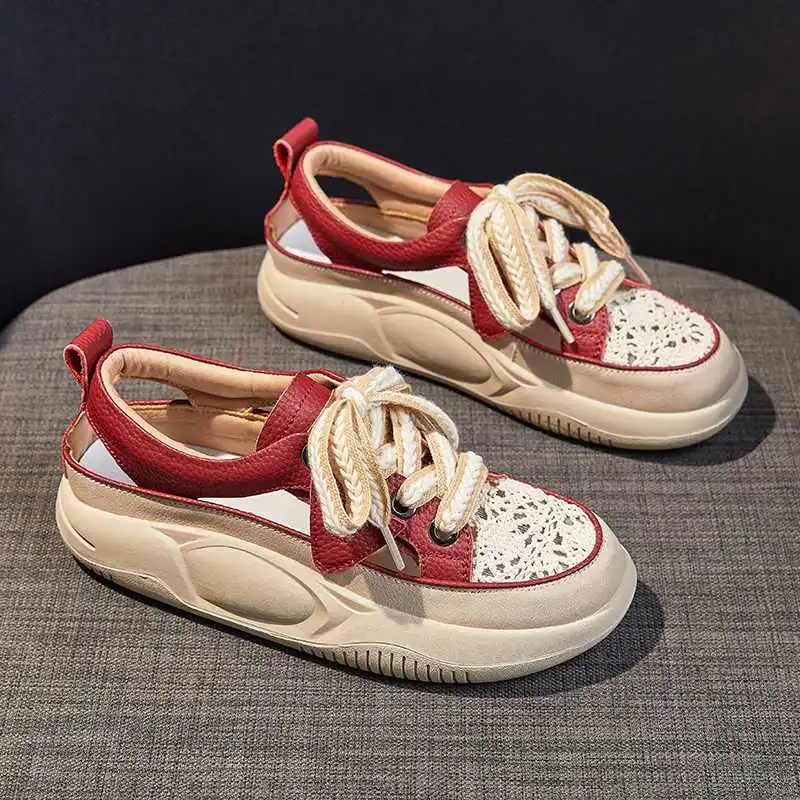 包头罗马凉鞋女2025新款夏季镂空透气真