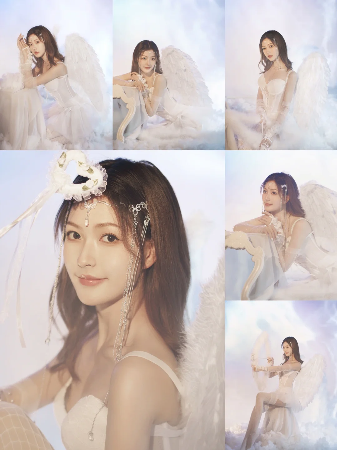 天使少女写真丨世间美好皆如干净的云朵和你