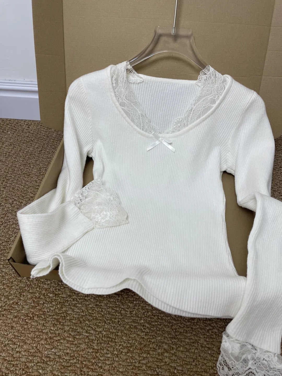 秋冬内搭ootd🍂bm蕾丝打底衫好纯欲好显瘦