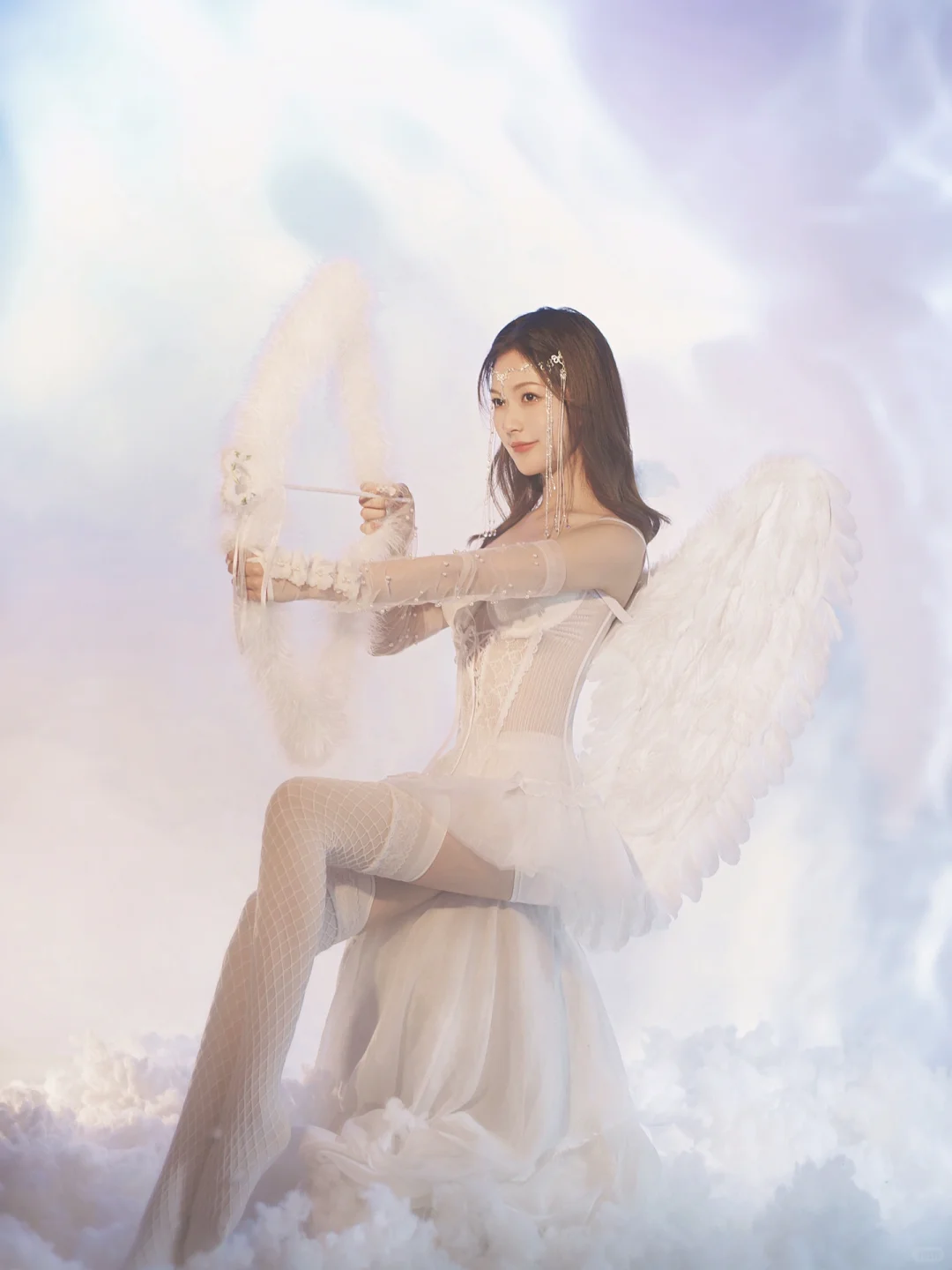 天使少女写真丨世间美好皆如干净的云朵和你