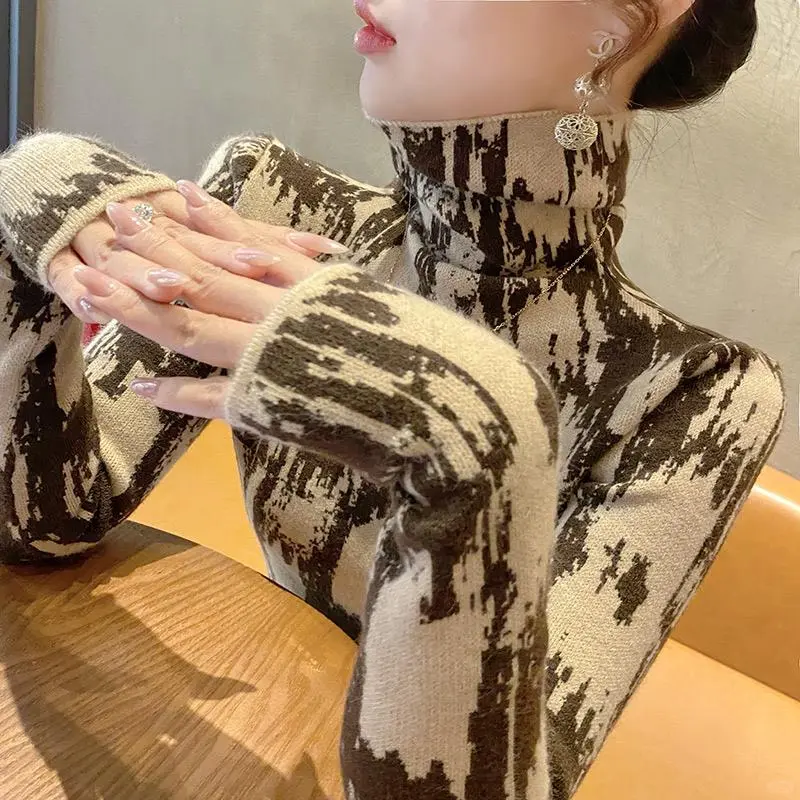 高领毛衣女打底衫秋冬洋气2025年新款☀️