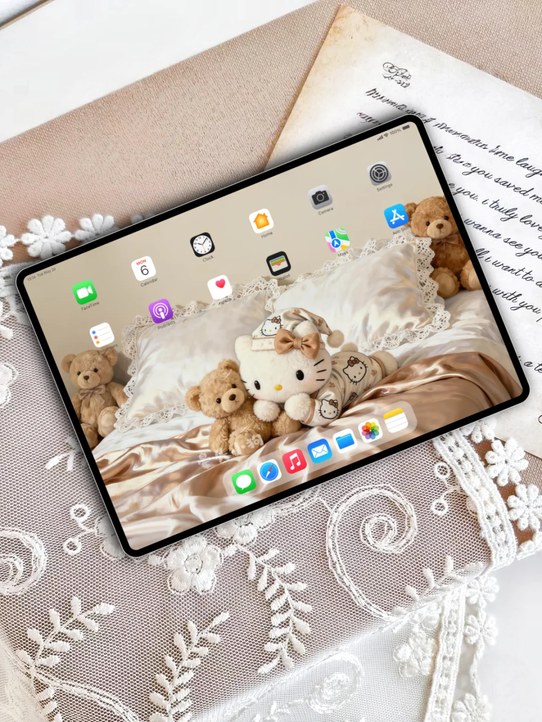 434｜HelloKitty·早睡早起✨｜平板壁纸