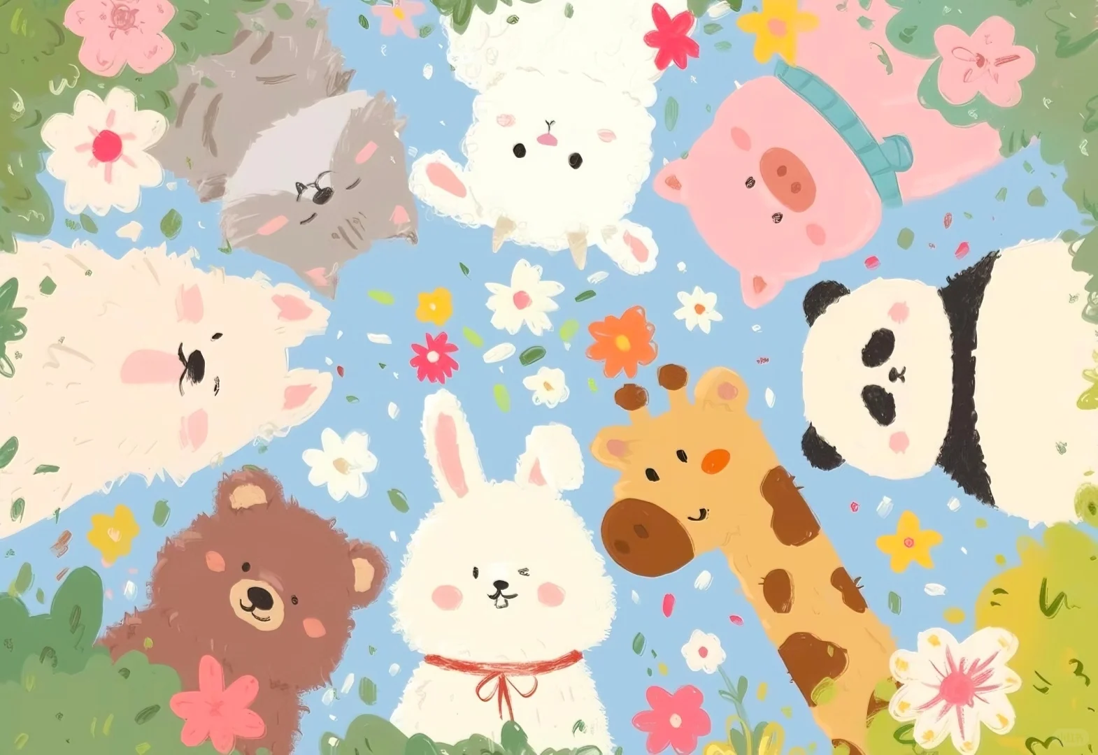 小猫小狗的可爱暴击来啦pad电脑桌面壁纸