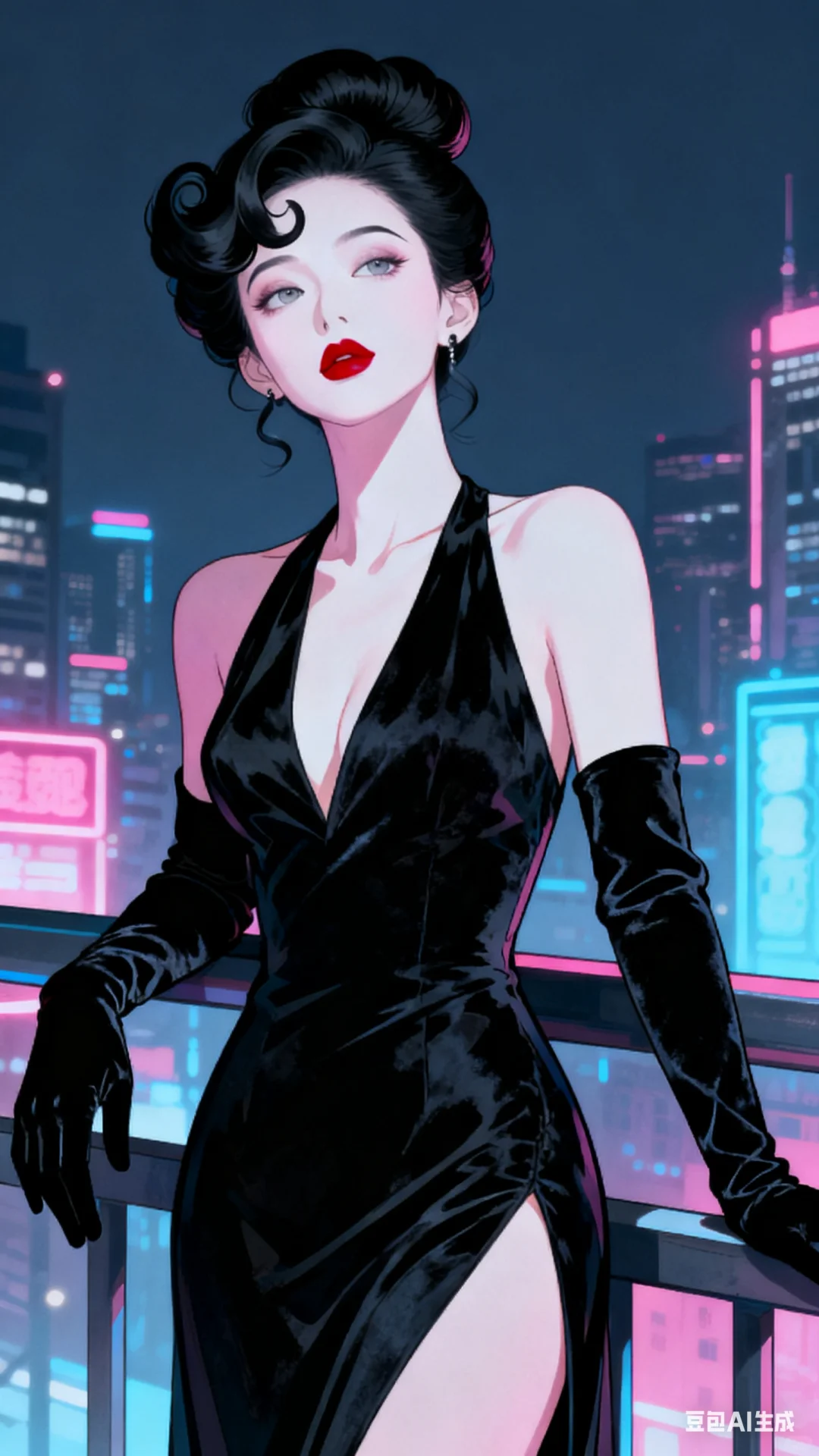 豆包4.0关键词（霓虹与港风）