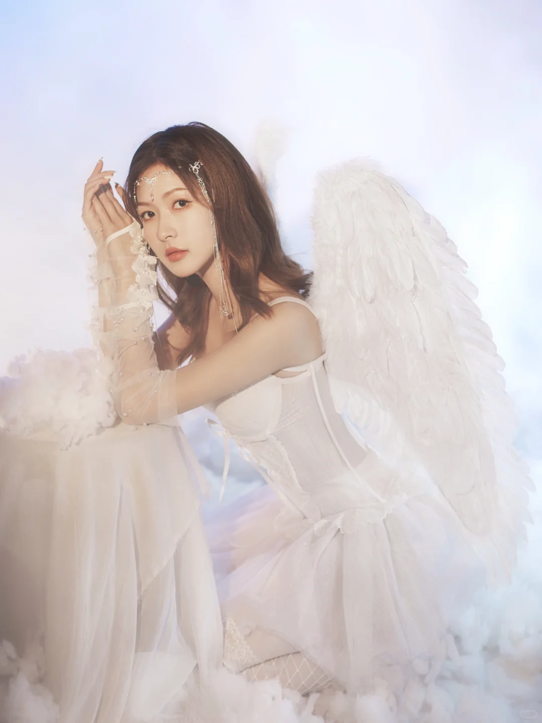 天使少女写真丨世间美好皆如干净的云朵和你