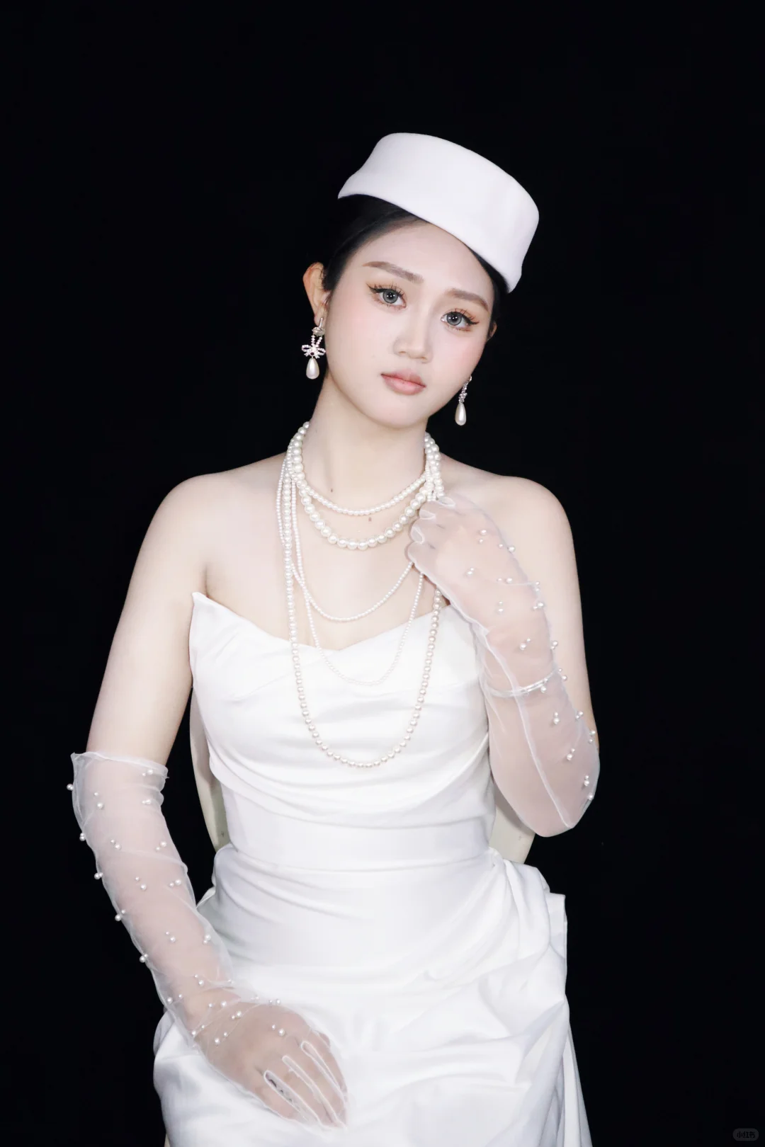 复古少女写真妆容