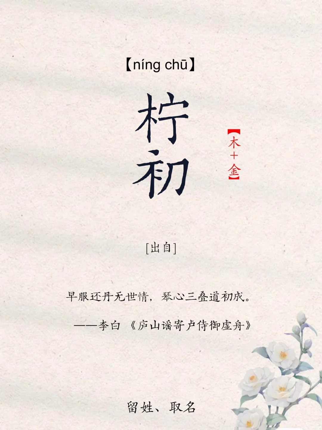 一听就是掌上明珠的女孩名