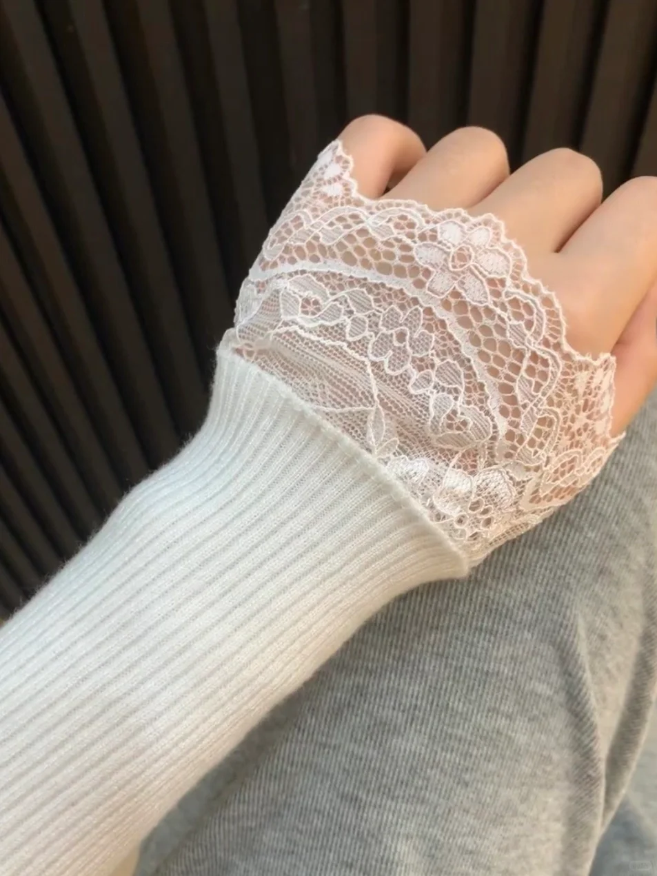 秋冬内搭ootd🍂bm蕾丝打底衫好纯欲好显瘦