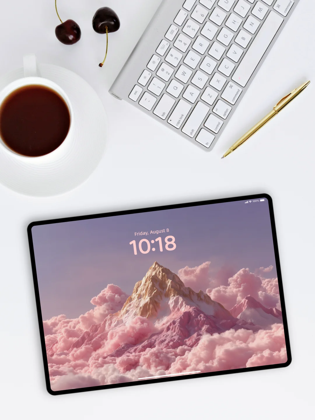 粉云金峰秘境丨梦幻氛围感丨 4K 意境壁纸