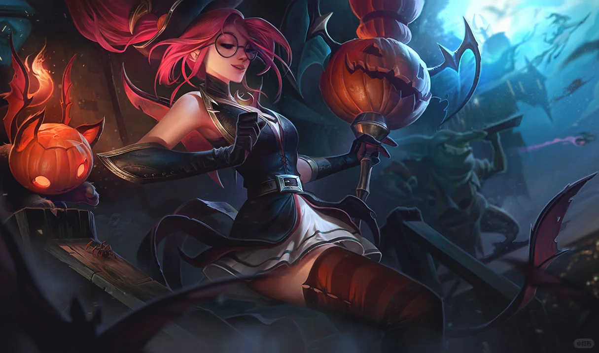 英雄联盟 “万圣节魅惑女巫” 系列皮肤群像