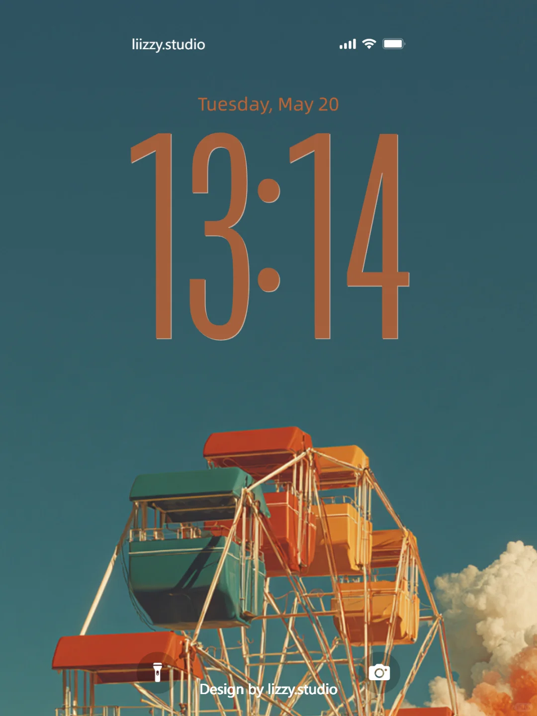 🎡 云端漫步｜037｜摩天轮手机平板电脑壁纸