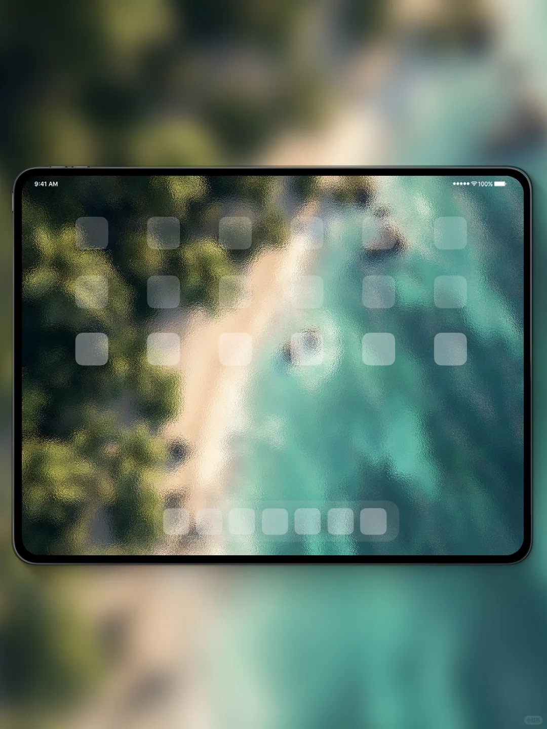ipad&手机壁纸｜高清4K｜氛围感｜绿意海湾