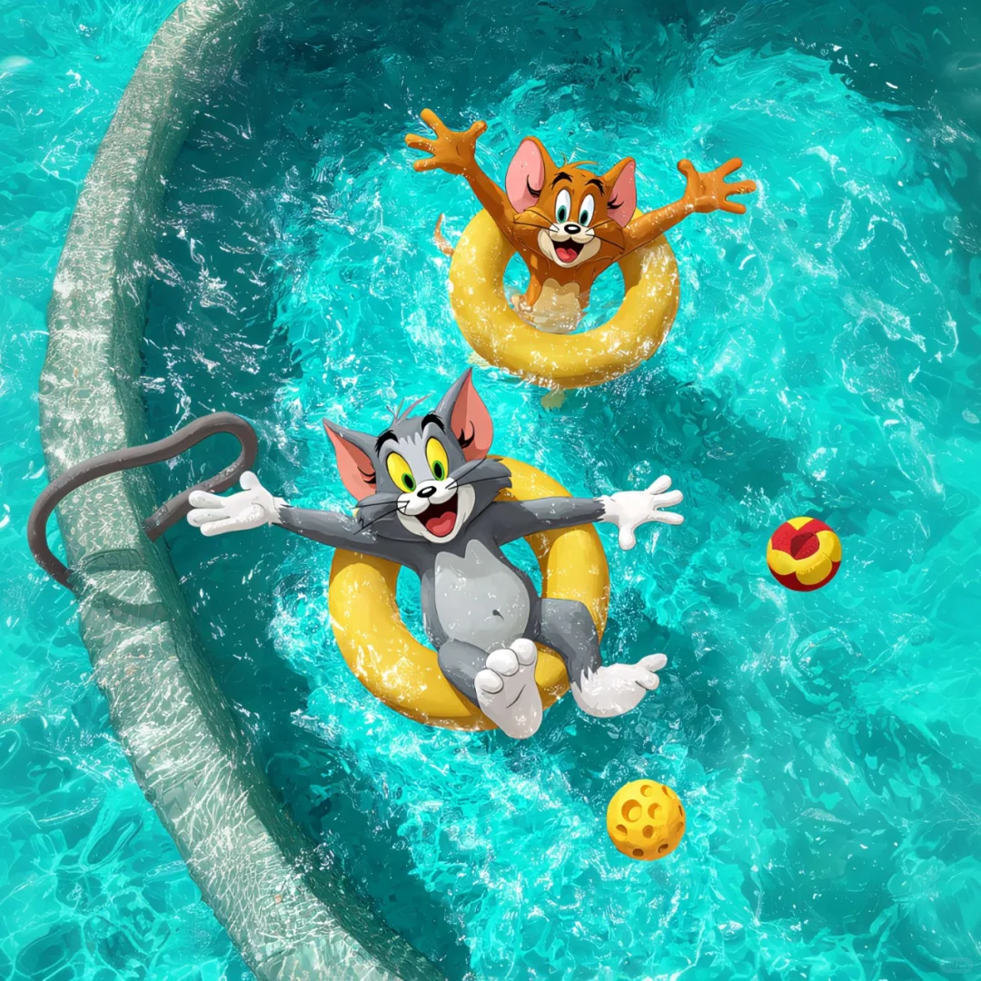 夏日壁纸｜猫和老鼠