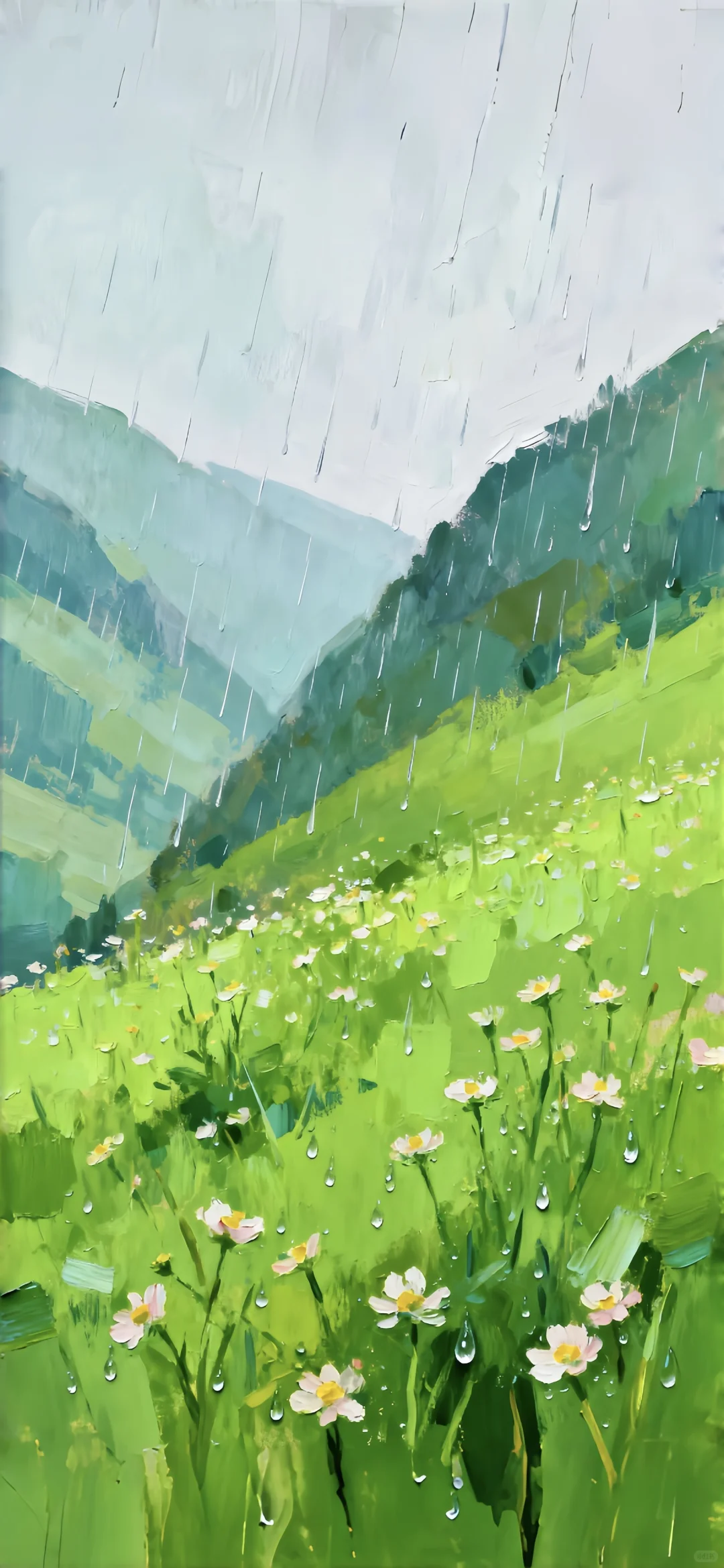 雨中山野|好看的电脑桌面手机壁纸组合