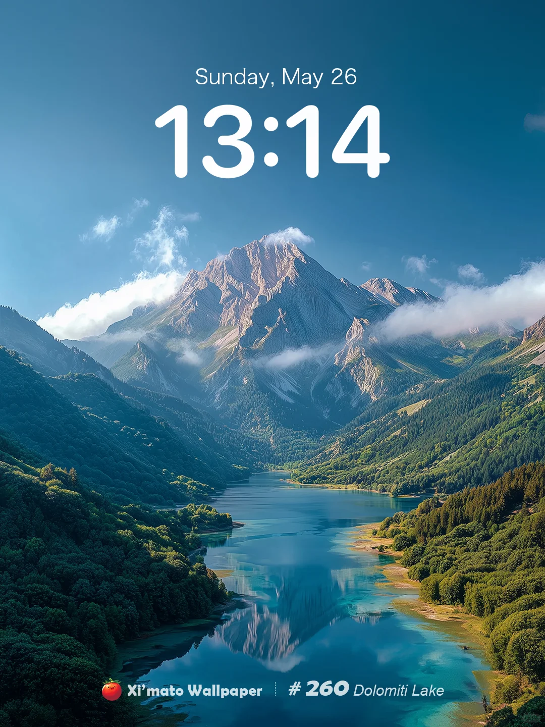 Ximato壁纸｜多洛米蒂不拉耶斯湖翡翠之心