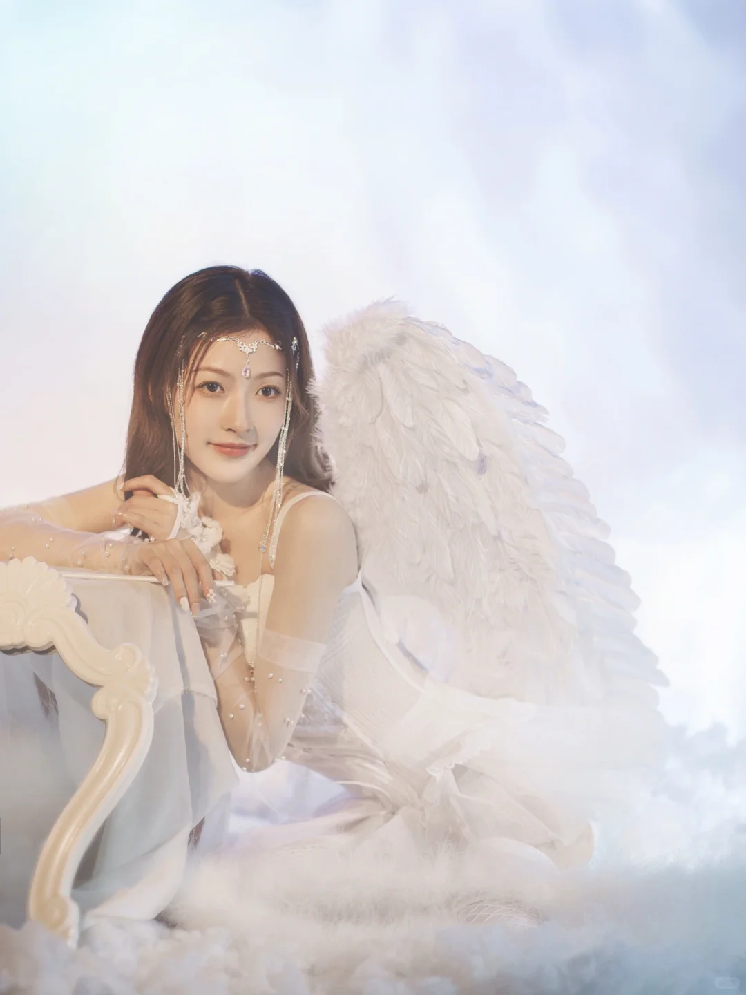 天使少女写真丨世间美好皆如干净的云朵和你