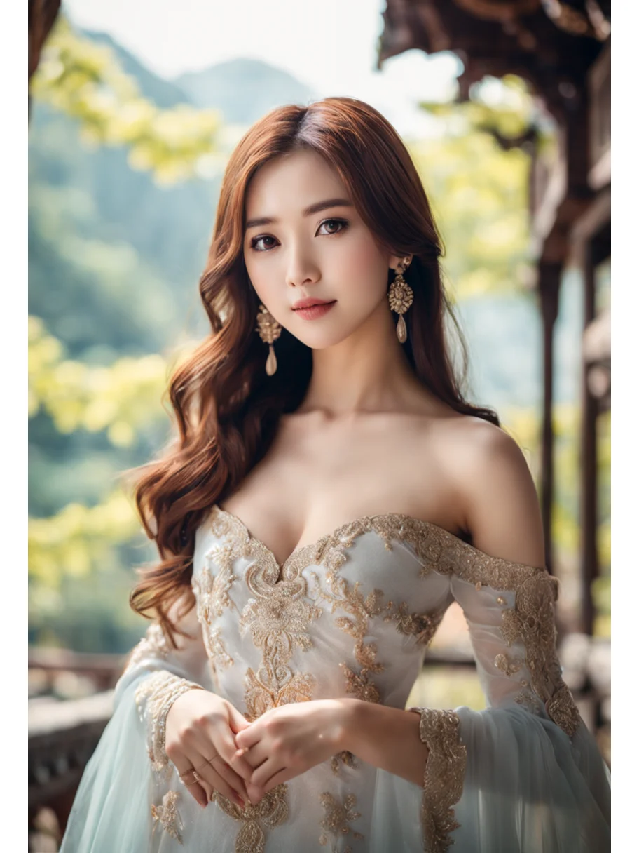 性感美丽的少女：绝美的绘画