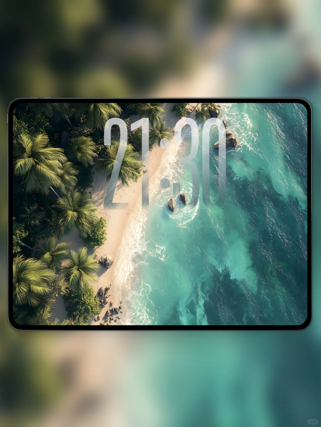 ipad&手机壁纸｜高清4K｜氛围感｜绿意海湾