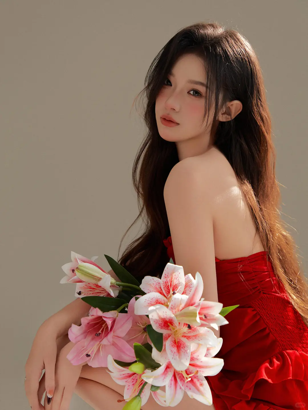 红裙湿发丨超绝姐感纯欲风写真丨成都写真