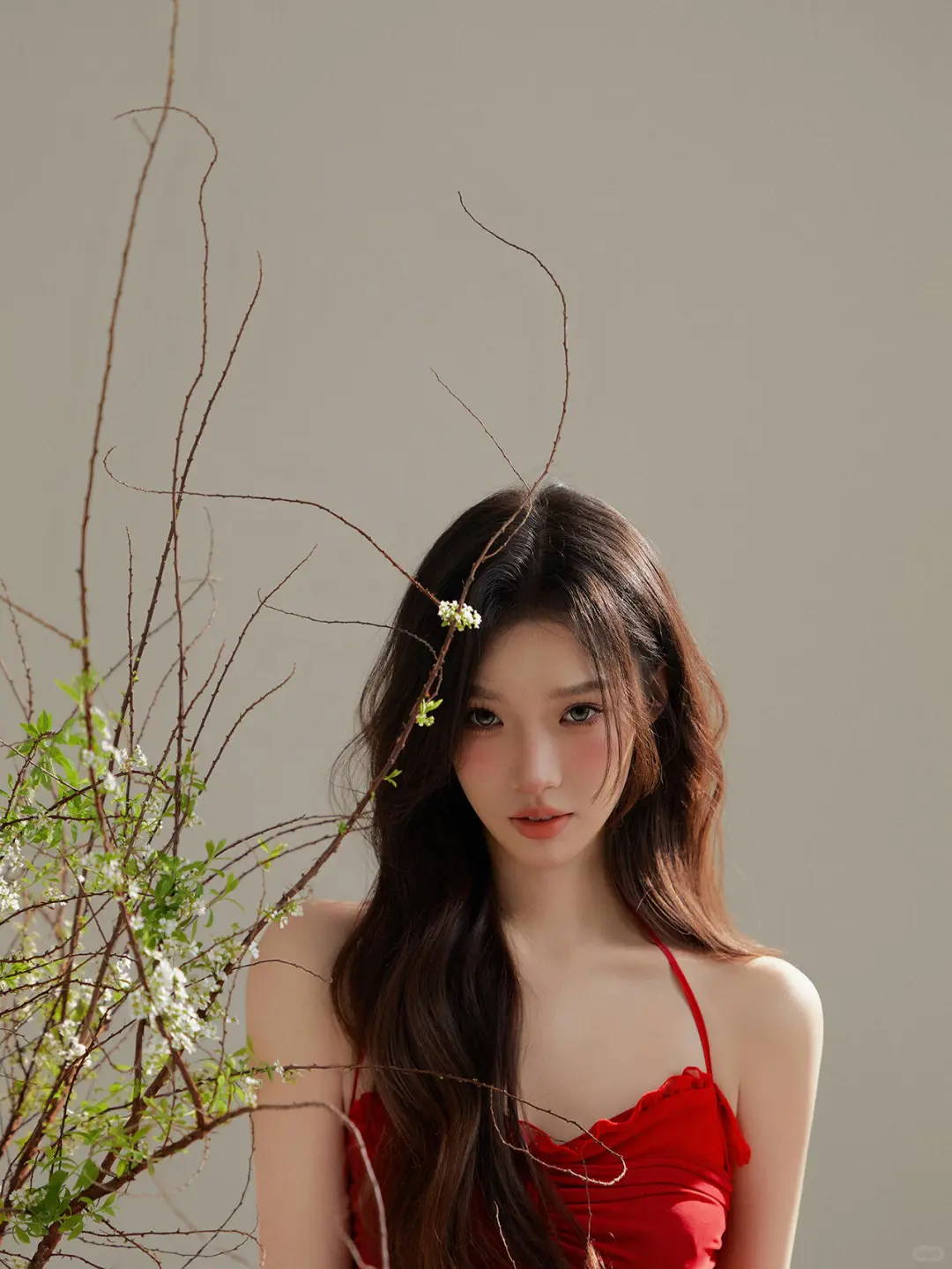 红裙湿发丨超绝姐感纯欲风写真丨成都写真