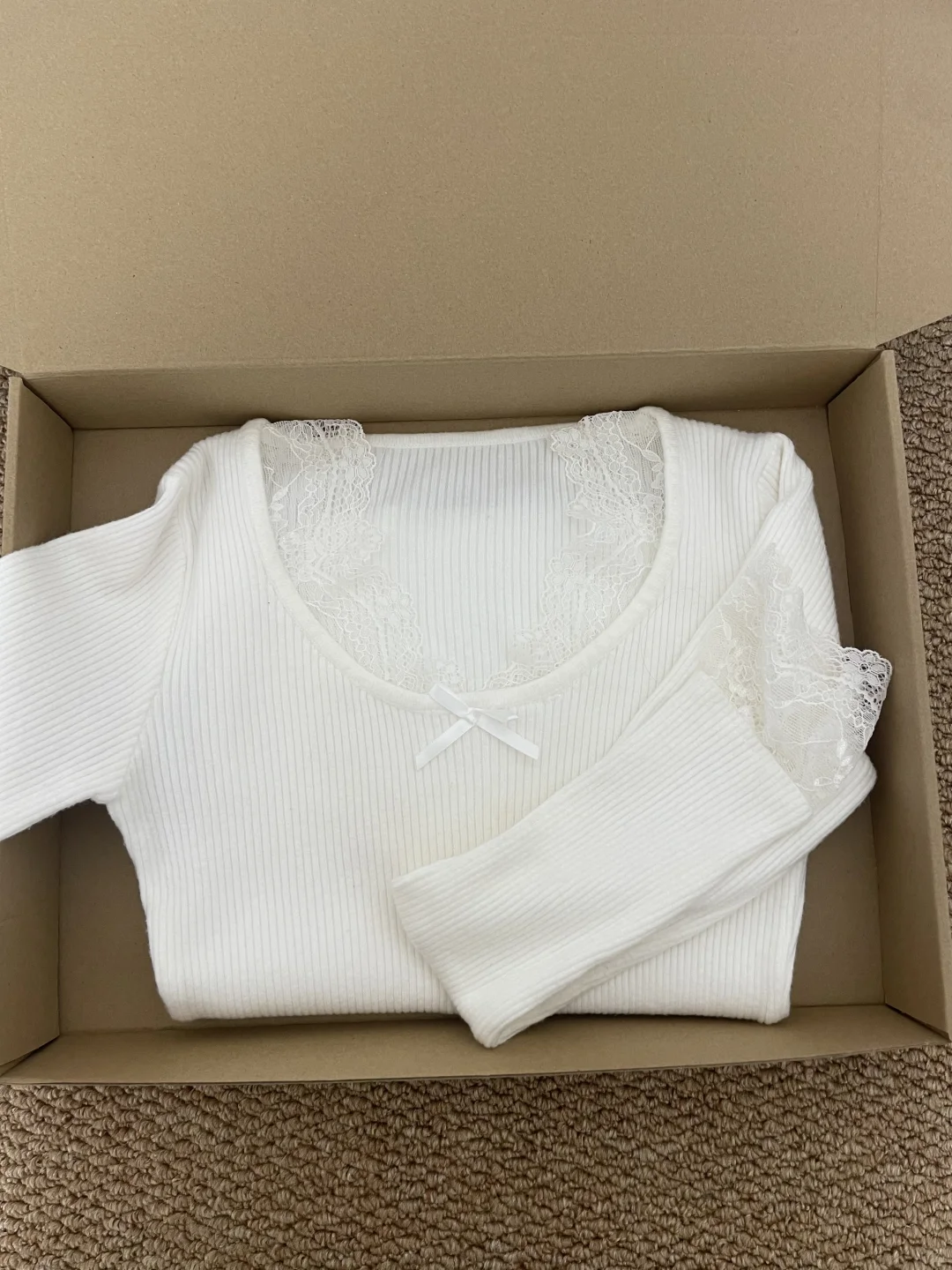 秋冬内搭ootd🍂bm蕾丝打底衫好纯欲好显瘦